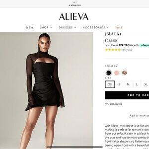 ♥️- Alieva black dress mini MAYA DRAPED CORSET MINI DRESS (BLACK) 🖤
